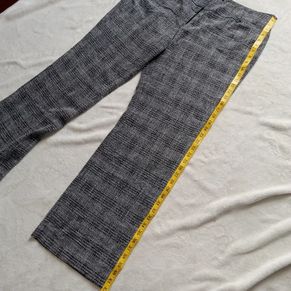 7th Ave NY&CO Black & Gray Knit Wide Leg Trousers size 18 - Picture 6 of 12